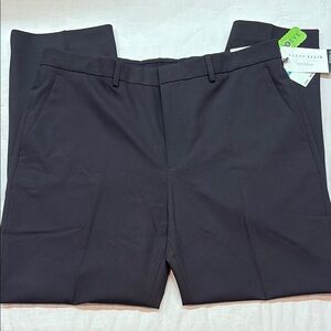 Perry Ellis Black Easy Care Dress Pants, Tailored Fit with Flex Stretch NWT